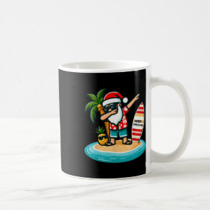 Dabbing Santa Christmas In July Summer Tropical Ha Coffee Mug