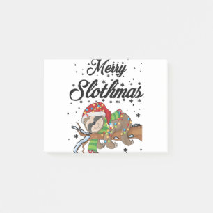 Dabbing Santa Christmas Tree Lights Post-it Notes