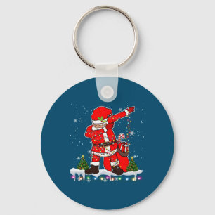 Dabbing Santa Christmas Tree Lights Xmas Gifts Boy Key Ring