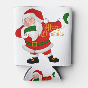 dabbing santa claus can cooler