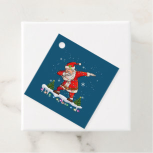 Dabbing Santa Claus Christmas Boys Men Funny Xmas Favour Tags
