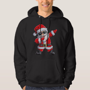 Dabbing Santa Claus Christmas Boys Men Funny Xmas  Hoodie