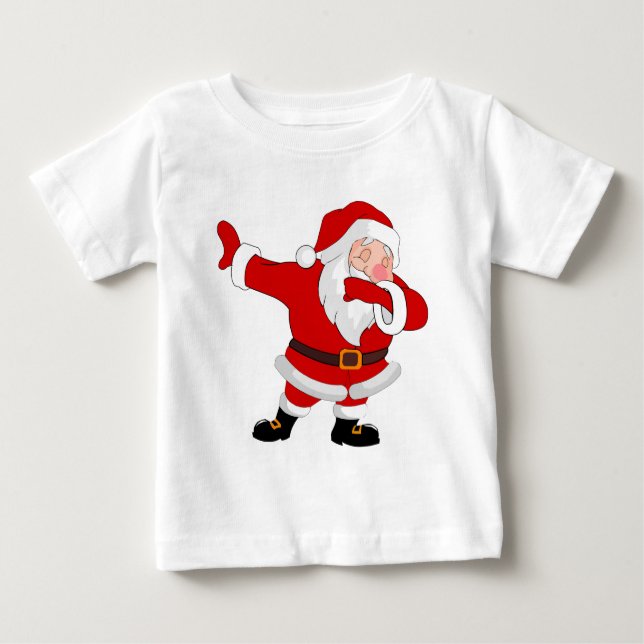 Dabbing Santa Claus Christmas Holiday Dab Baby T-Shirt (Front)