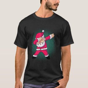 Dabbing Santa Claus Christmas Pajama Boys Girls Me T-Shirt