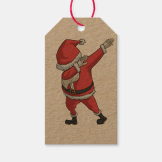 Dabbing Santa Clause Christmas Gift Gift Tags