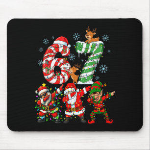 Dabbing Santa Elf Friends Christmas Boys Girls Men Mouse Pad