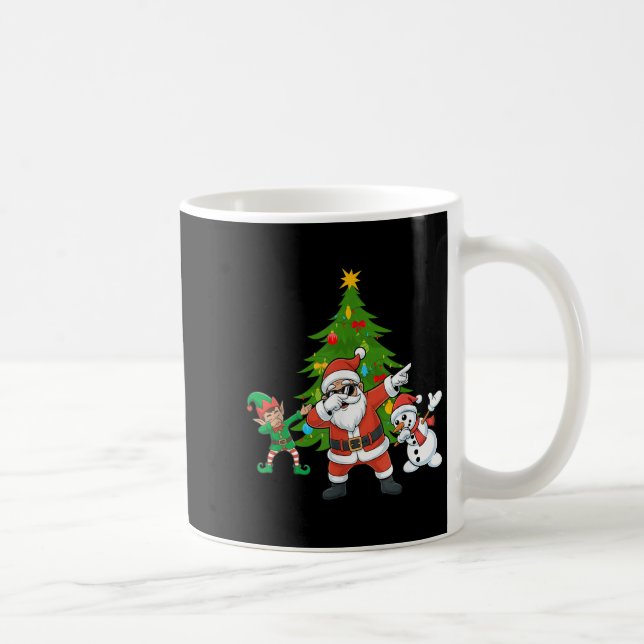 Dabbing Santa Elf Friends Christmas Boys Girls Xma Coffee Mug (Right)