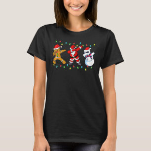 Dabbing Santa Elf Friends Christmas Boys Men  Xmas T-Shirt