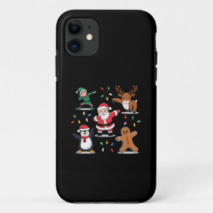 Dabbing Santa Elf Friends Christmas Xmas Dab iPhone 11 Case