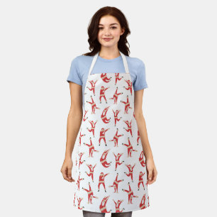 Dabbing Santa Fun Christmas Pattern Apron