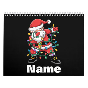 Dabbing Santa Funny Personalised Christmas Gift Calendar