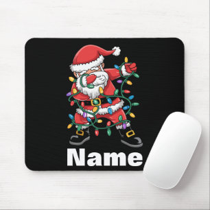 Dabbing Santa Funny Personalised Christmas Gift Mouse Pad
