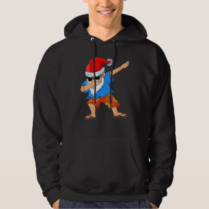 Dabbing Santa In July Boy Xmas Summer Christmas In Hoodie