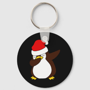 Dabbing Santa Penguin Xmas For Girls And For Boys  Key Ring
