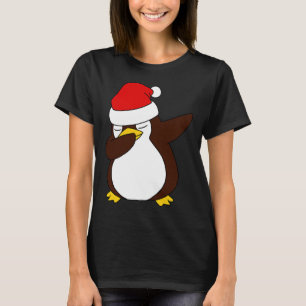 Dabbing Santa Penguin Xmas For Girls And For Boys T-Shirt