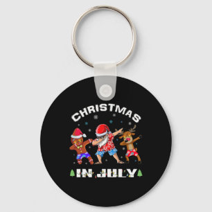 Dabbing Santa Reindeer Gingerbread Christmas In Ju Key Ring