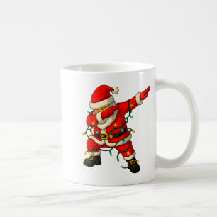 Dabbing Santa Shirt Xmas Lights Girls Boys Kids Ch Coffee Mug