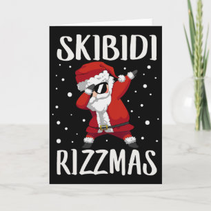 Dabbing Santa Skibidi Rizz-mas Card