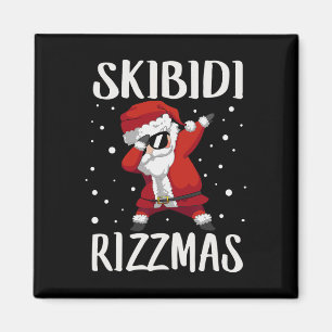 Dabbing Santa Skibidi Rizz-mas Magnet