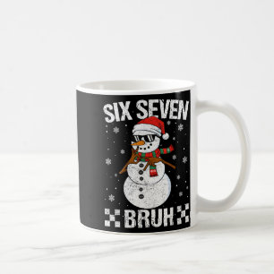 Dabbing Santa Snowman 6 7 Meme Christmas Six Seven Coffee Mug