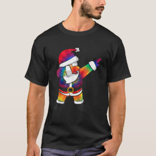 DABBING SANTA Tie Dye Shirt Funny Christmas Tye Dy