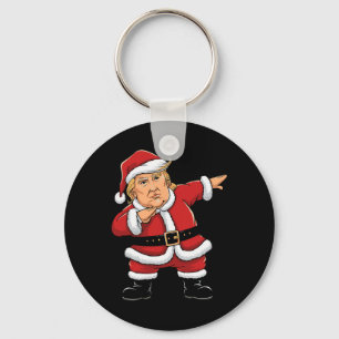 Dabbing Santa Trump Xmas Lights Girls Boys Kids Ch Key Ring