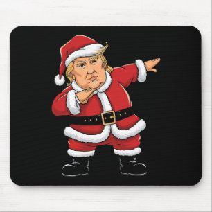 Dabbing Santa Trump Xmas Lights Girls Boys Kids Ch Mouse Pad