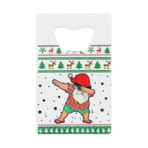 Dabbing Santa, Ugly Christmas Summer Tropical Hawa