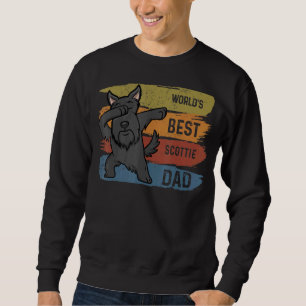 Dabbing Scottish Terrier Dad  Dab  For Kids Men Sweatshirt
