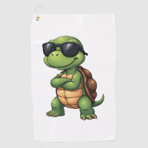 Dabbing Sea Turtle Animal Lover Save The Turtles ( Golf Towel