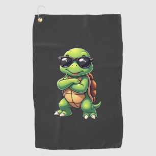 Dabbing Sea Turtle Animal Lover Save The Turtles ( Golf Towel