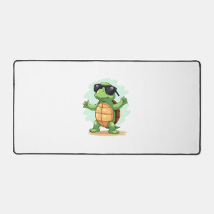 Dabbing Sea Turtle Animal Lover Save The Turtles T Desk Mat
