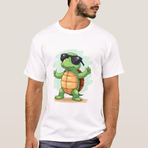 Dabbing Sea Turtle Animal Lover Save The Turtles T T-Shirt