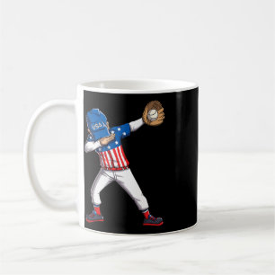 Dabbing Sell Player 4th Of July Usa American Flag Coffee Mug