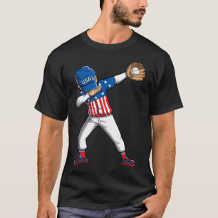 Dabbing Sell Player 4th Of July Usa American Flag T-Shirt