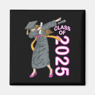 Dabbing Senior Cl Of 2025 College Graduation Gift Magnet