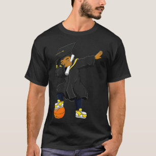 Dabbing Senior Class Of 2021 Graduation Basketball T-Shirt