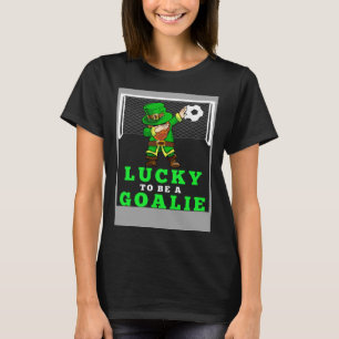 Dabbing Shenanigans Leprechaun Unicorn Soccer Goal T-Shirt