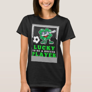Dabbing Shenanigans Leprechaun Unicorn Soccer Play T-Shirt