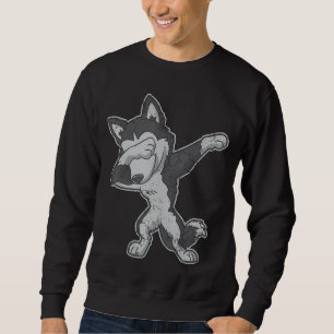 Dabbing Siberian Husky Dog Dab Men Women Kids Gift Sweatshirt