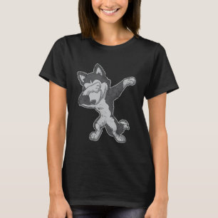 Dabbing Siberian Husky Dog Dab Men Women Kids Gift T-Shirt