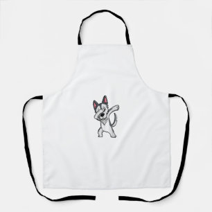 Dabbing Siberian Husky T-Shirt Husky Kids Costume Apron