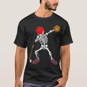 Dabbing Skeleton Baseball Halloween Costume Gift K T-Shirt