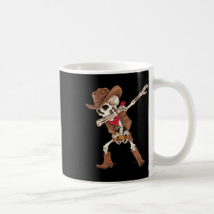 Dabbing Skeleton Cowboy Halloween Costume Boys Men Coffee Mug