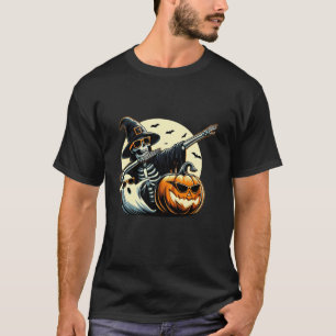 Dabbing Skeleton Dabbing Ghost Dab Dance Halloween T-Shirt