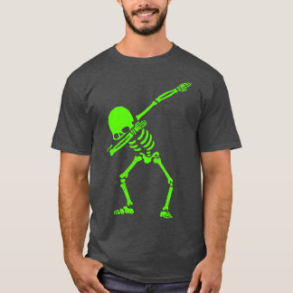 Dabbing Skeleton Green friends T-Shirt