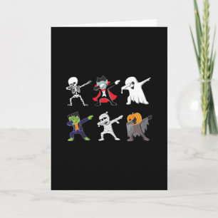 Dabbing Skeleton Halloween, Halloween, Dab boys Card