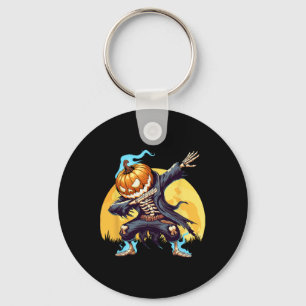 Dabbing Skeleton Headless Pumpkin Dab Dance Boys H Key Ring