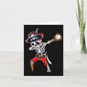 Dabbing Skeleton Pirate And Sell Ll Halloween Cost Card