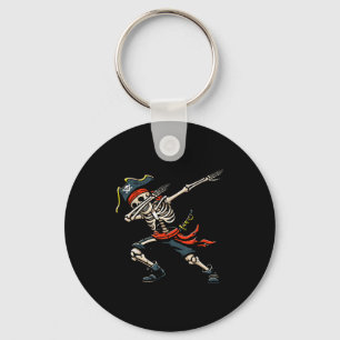 Dabbing Skeleton Pirate Funny Dance Costume Boys K Key Ring
